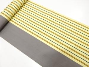 アンティーク　縞模様織り出し　八寸帯地反物